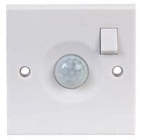 0901S - PRO ELEC - 0901S - Sensor, Passive Infrared, 8 m, 120 °, Pro Elec Moulded Wall Plate