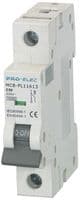 AUB7 1P C50A - PRO ELEC - AUB7 1P C50A - Thermal Magnetic Circuit Breaker, 50 A, 1 Pole, 230 V, DIN Rail