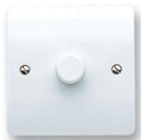 K1521WHILV - HONEYWELL - K1521WHILV - Logic Plus 1 Gang 2 Way Push Dimmer Light Switch, 40W- 300W