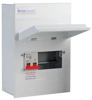 PEL00430 - PRO ELEC - PEL00430 - Load Centre / Distribution Board, Domestic, Metal, 230 V, 100 A, 6 Circuits, 237 mm