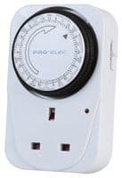 PEL00412 - PRO ELEC - PEL00412 - Timeswitch, 15 min, 7 Days, 13 A, Analogue