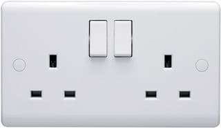 D1500/DNR - VOLEX ACCESSORIES - D1500/DNR - 2 Gang Switched Socket