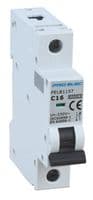 PELB1157 - PRO ELEC - PELB1157 - Thermal Magnetic Circuit Breaker, 16 A, 1 Pole, 415 V, DIN Rail