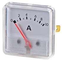 F3PAM602-10A - HOBUT - F3PAM602-10A - Analogue Panel Meter, 8% Accuracy, Polarized Moving Iron, Battery Condition Indicator, 0A to 10A