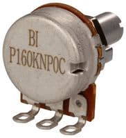 P160KNP-0EC15A250K - TT ELECTRONICS / BI TECHNOLOGIES - P160KNP-0EC15A250K - Rotary Potentiometer, Conductive Plastic, 250 kohm, 1 Turns, Log (Audio), 100 mW, ± 20%