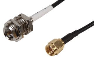 ASMA030Y174S11 - SIRETTA - ASMA030Y174S11 - RF / Coaxial Cable Assembly, 11.81 ", 300 mm, RG174, SMA Straight Plug, FME Bulkhead Plug