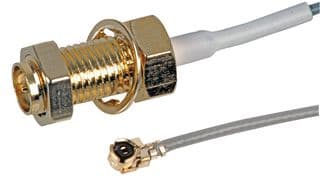 ASMG010ZN113S17 - SIRETTA - ASMG010ZN113S17 - RF / Coaxial Cable Assembly, 3.94 ", 100 mm, 1.13mm, U.FL Plug, SMA Bulkhead Socket