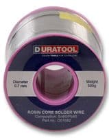 D01682 - DURATOOL - D01682 - SOLDER WIRE, SN60-PB40, 0.7MM, 500G