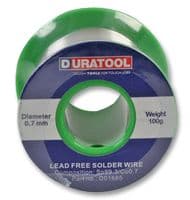 D01685 - DURATOOL - D01685 - Lead Free Solder Wire, 0.7mm, 100g