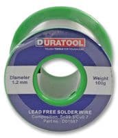 D01687 - DURATOOL - D01687 - Lead Free Solder Wire, 1.2mm, 100g
