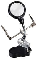 D03304 - DURATOOL - D03304 - LED Magnifying Lamp with Third Hand Tool & Soldering Iron Stand
