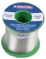 D03345 - DURATOOL - D03345 - Lead Free Solder Wire, 1.2mm, 250g