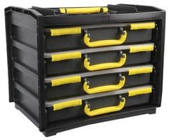 D01933 - DURATOOL - D01933 - Assorter Case, Set of 4, Plastic, General Purpose Storage, 310x375x265mm