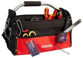 D02358 - DURATOOL - D02358 - Tool Bag Tote, Large, Fabric, 330 mm Height, 400 mm Width, 180 mm Depth