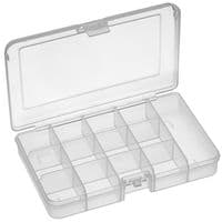 101ETN - MULTICOMP PRO - 101ETN - Storage Box, 13 Compartment, Transparent, 31mm x 166mm x 112mm