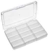 19112N.113 - MULTICOMP PRO - 19112N.113 - Storage Box, 12 Compartment, Transparent, 40mm x 245mm x 165mm