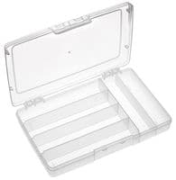 1916N.113 - MULTICOMP PRO - 1916N.113 - Storage Box, 6 Compartment, Transparent, 40mm x 245mm x 165mm
