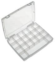 19221N.113 - MULTICOMP PRO - 19221N.113 - Storage Box, 21 Compartment, Transparent, 52mm x 325mm x 255mm