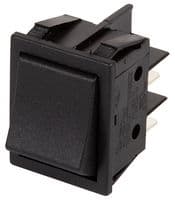 B412C11000000 - MOLVENO - B412C11000000 - Rocker Switch, On-Off, DPST, Non Illuminated, Panel Mount, Black, B4 Series