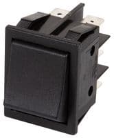 B41LC11000000 - MOLVENO - B41LC11000000 - Rocker Switch, On-On, DPDT, Non Illuminated, Panel Mount, Black, B4 Series