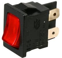 A81821G00000 - MOLVENO - A81821G00000 - Rocker Switch, On-Off, Illuminated, Panel Mount, Red