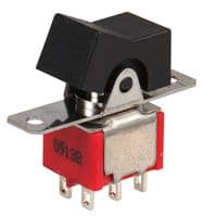 3MD1R1M1QE - MULTICOMP PRO - 3MD1R1M1QE - Rocker Switch, On-On, DPDT, Non Illuminated, Panel Mount, Black, 3M