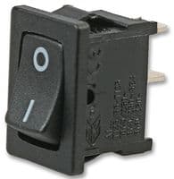 A1113112100000 - MOLVENO - A1113112100000 - Rocker Switch, Off-On, SPST, Non Illuminated, Black, A1 Series