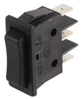 B11D411000000 - MOLVENO - B11D411000000 - Rocker Switch, (On)-Off-(On), SPDT, Non Illuminated, Panel Mount, Black, B1 Series