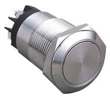 PELR0248 - PRO ELEC - PELR0248 - Vandal Resistant Switch, 19 mm, 1NO / 1NC, Latching, Stainless Steel