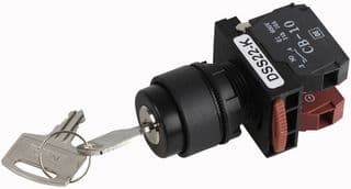 DSS22-K211B - HYLEC - DSS22-K211B - Key Selector Switch, Non Illuminated, 2 Position