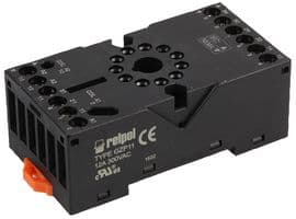 GZP11-BLACK - RELPOL - GZP11-BLACK - OCTAL 11-PIN RELAY BASE, BLACK