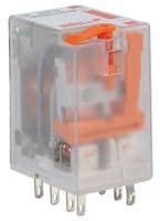 R2N-2012-23-5024-WTL - RELPOL - R2N-2012-23-5024-WTL - Power Relay, DPDT, 24 VAC, 12 A, R2N Series, DIN Rail, AC