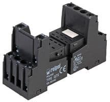 GZT2-BLACK - RELPOL - GZT2-BLACK - Relay Socket, DIN Rail, Screw, 8 Pins, 12 A, 300 VAC