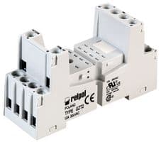 GZT2-GREY - RELPOL - GZT2-GREY - 8-PIN INDUSTRIAL RELAY BASE, GREY