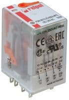 R3N-2013-23-5024-WTL - RELPOL - R3N-2013-23-5024-WTL - Power Relay, 3PCO, 24 VAC, 10 A, R3N Series, DIN Rail, AC