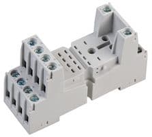 GZT4-GREY - RELPOL - GZT4-GREY - Relay Socket, DIN Rail, Panel, Screw, 14 Pins, 6 A, 300 VAC