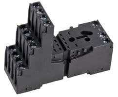 GZM4-BLACK - RELPOL - GZM4-BLACK - 14-PIN INDUSTRIAL RELAY BASE, BLACK