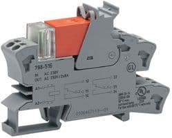 788-516 - WAGO - 788-516 - Power Relay, DPDT, 230 VAC, 8 A, 788 Series, DIN Rail