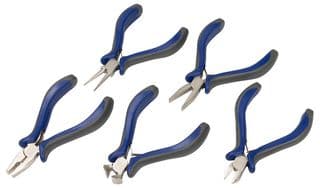 D00122 - DURATOOL - D00122 - Pliers Set, Mini, Ergonomic Handles, 5 Pieces of Pliers