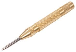 D00155 - DURATOOL - D00155 - Centre Punch, Automatic, 13mm Diameter x 130mm Length, Knurled Brass Handle and Hardened Tip