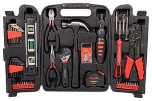 D02154 - DURATOOL - D02154 - Tool Set, Fold-Up Blow Moulded Carry Case, 129 Pieces