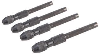 D02333 - DURATOOL - D02333 - Pin Vice Set, Hollow Shaft, 1mm - 4.8 mm 4 Piece