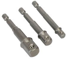 37955003 - HILKA TOOLS - 37955003 - Socket Adapter Set, 1/4", 3/8", 1/2" Drive Sizes, Set of 3