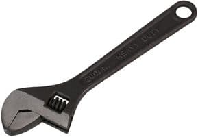 D03108 - DURATOOL - D03108 - 8" (200mm) Black Adjustable Spanner