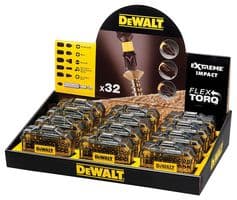 DT70523TM-QZ - DEWALT - DT70523TM-QZ - Counter Top Display Impact Torsion Screwdriver Bit Sets, 32 Piece x 12