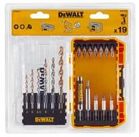 DT70712-QZ - DEWALT - DT70712-QZ - Extreme Masonry Drill & Screwdriver Bit Set, 19 Piece
