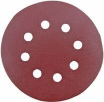 VD125240 - TOOLPAK - VD125240 - 125mm 8 Holes 240 Grit Sanding Discs, 10 Pack