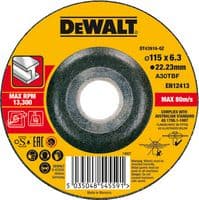 DT43916-QZ - DEWALT - DT43916-QZ - 4 1/2" (115mm x 6.3mm x 22.23mm) Angle Grinder Metal Grinding Disc