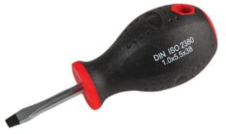 D03432 - DURATOOL - D03432 - Screwdriver, Slotted Stubby, 5.5 mm x 38 mm