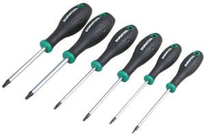 D03443 - DURATOOL - D03443 - Screwdriver Set, Tamperproof Torx, 6Piece